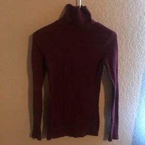 Soft Maroon Turtleneck